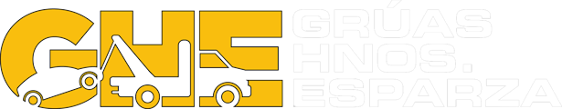 GRUAS HNOS. ESPARZA. Logo blanco
